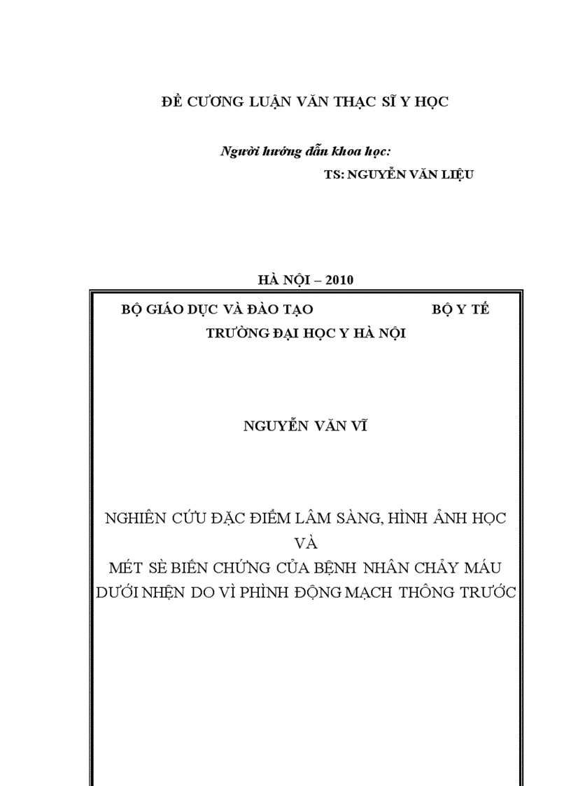 image for page Nghiên cứu đặc điểm lâm sàng hình ảnh học và một số biến chứng của bệnh nhân chảy máu dưới nhện do vỡ phình động mạch thông trước