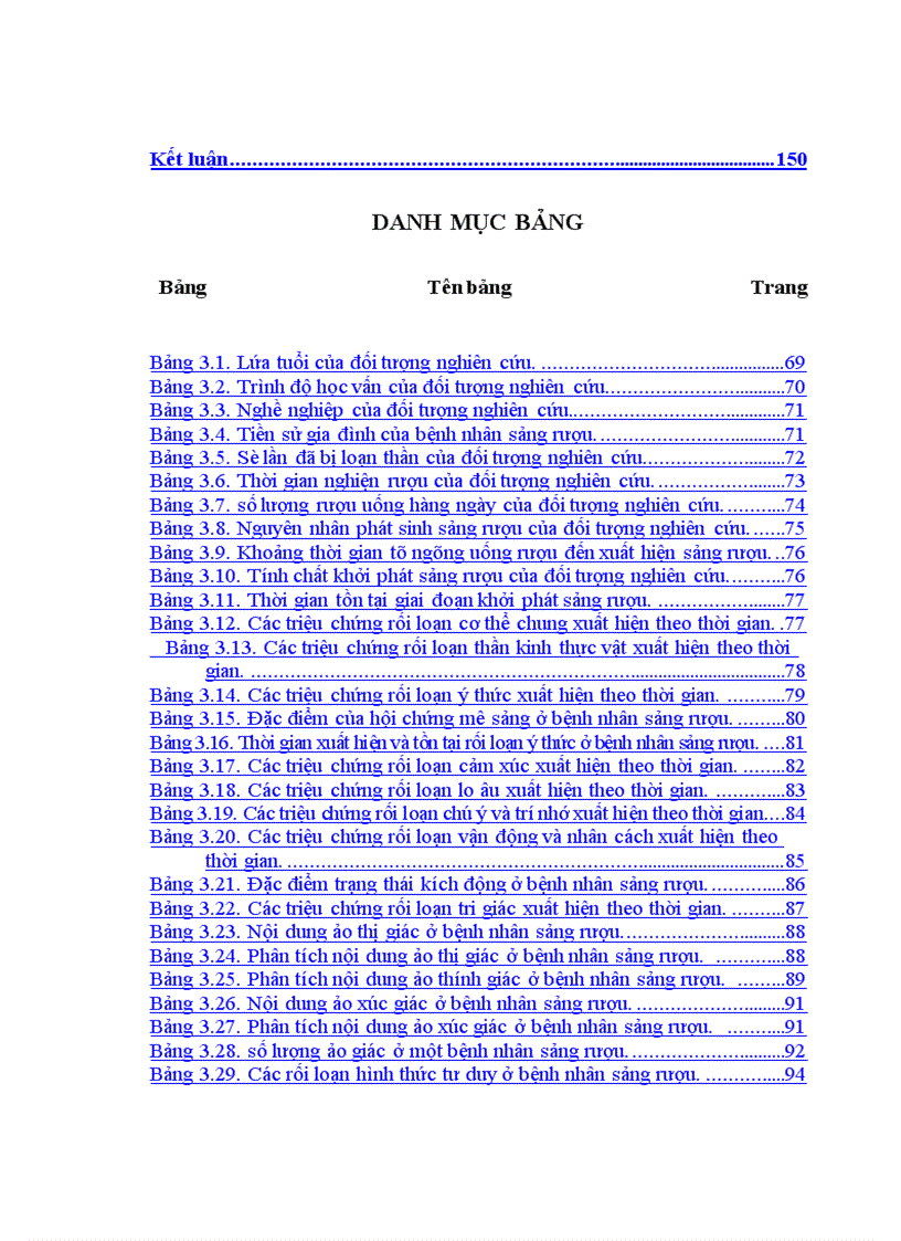 image for page Nghiên cứu đặc điểm lâm sàng và biến đổi một số chỉ số cận lâm sàng ở bệnh nhân sảng rượu 1
