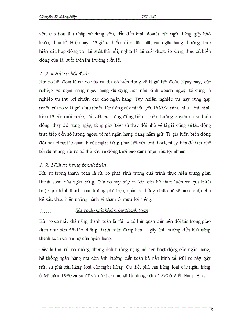image for page Một số giải pháp nhằm hạn chế rủi ro tín dụng tại Sở giao dịch I NHCTVN 1