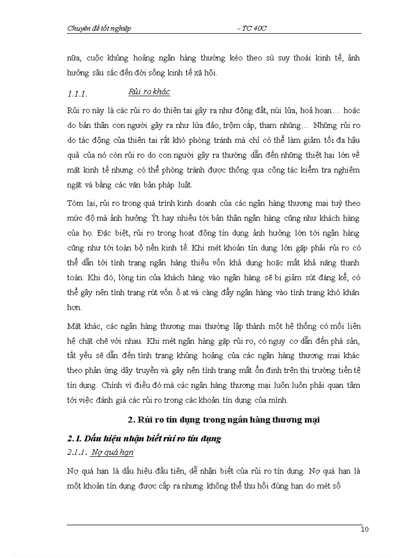 image for page Một số giải pháp nhằm hạn chế rủi ro tín dụng tại Sở giao dịch I NHCTVN 1