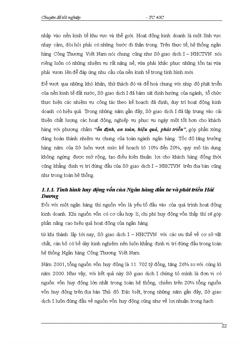 image for page Một số giải pháp nhằm hạn chế rủi ro tín dụng tại Sở giao dịch I NHCTVN 1