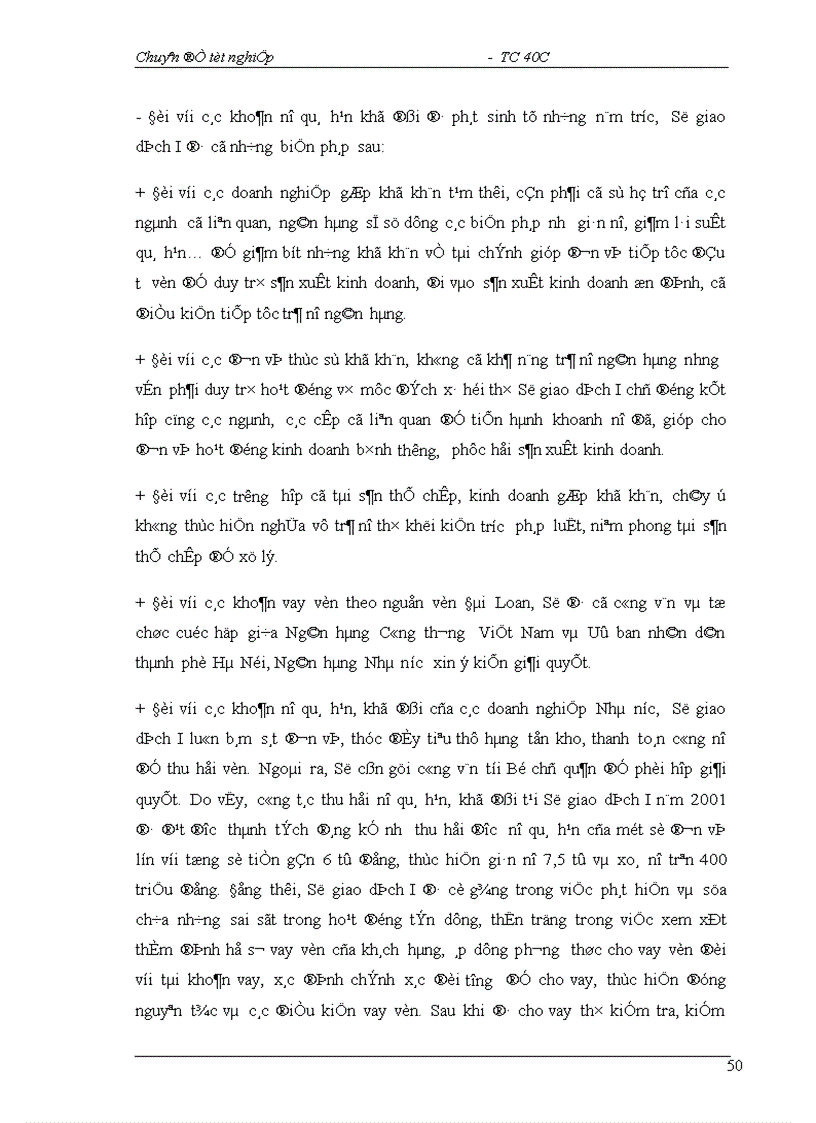 image for page Một số giải pháp nhằm hạn chế rủi ro tín dụng tại Sở giao dịch I NHCTVN 1