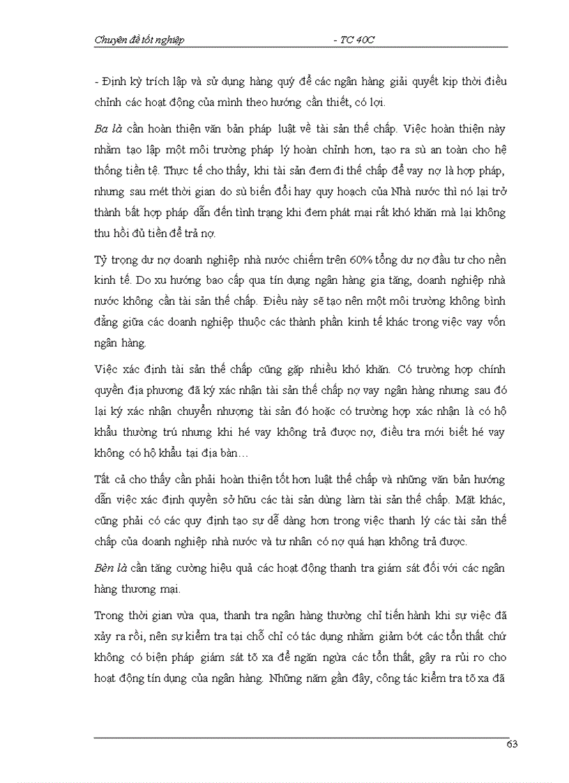image for page Một số giải pháp nhằm hạn chế rủi ro tín dụng tại Sở giao dịch I NHCTVN 1