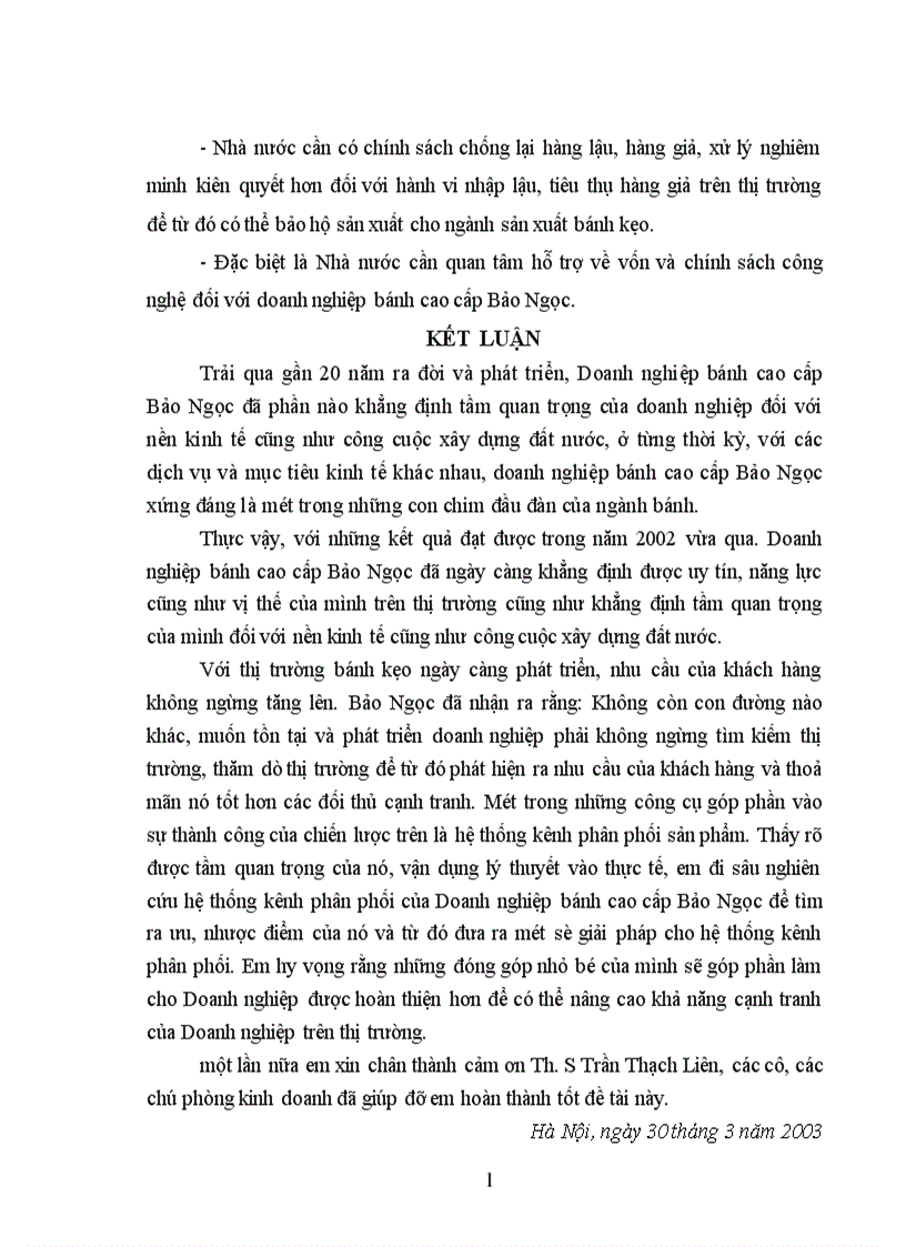 image for page Những giải pháp hoàn thiện hệ thống kênh phân phối sản phẩm của doanh nghiệp bánh cao cấp Bảo Ngọc 1