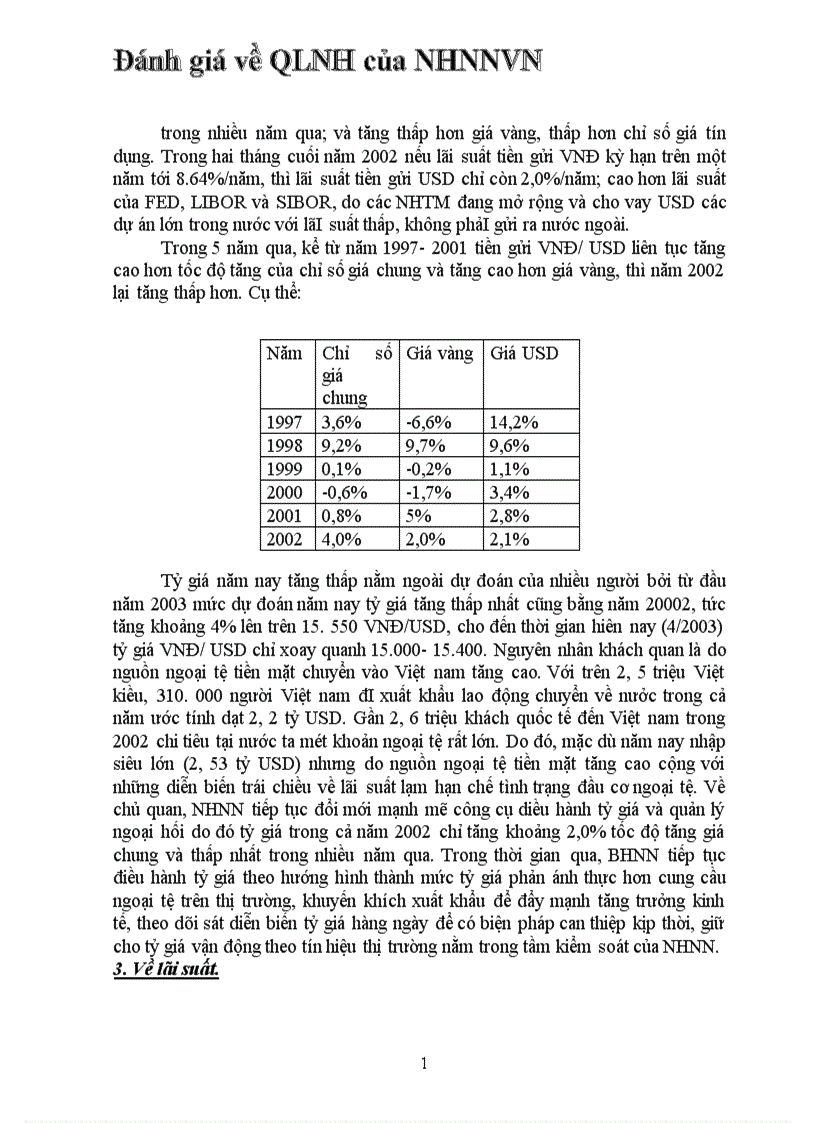 image for page Đánh giá về hoạt động quản lý ngoại hối của NHNN Việt nam thời gian qua và những kiến nghị 1