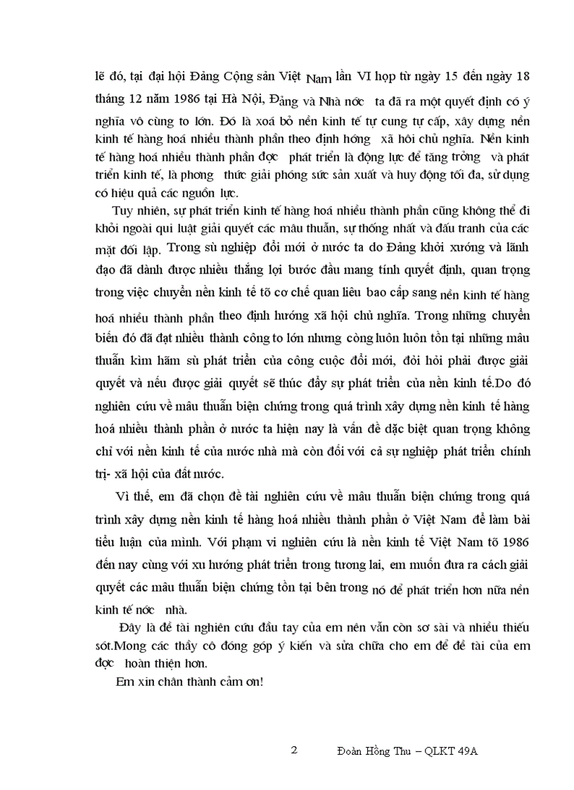 image for page Mâu thuẫn biện chứng trong viêc xây dựng nền kinh tế hàng hoá nhiều thành phần theo định hướng Xã hội Chủ nghĩa ở nước ta hiện nay Thực trạng và giải pháp 1