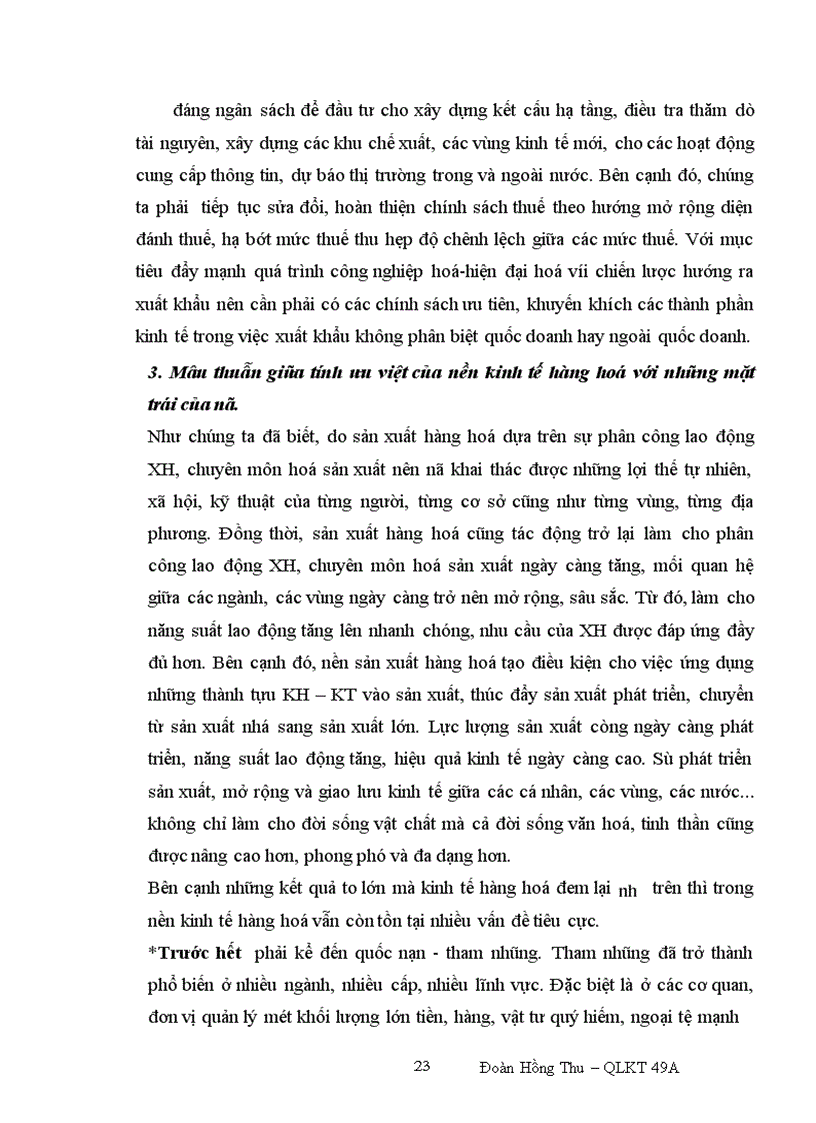 image for page Mâu thuẫn biện chứng trong viêc xây dựng nền kinh tế hàng hoá nhiều thành phần theo định hướng Xã hội Chủ nghĩa ở nước ta hiện nay Thực trạng và giải pháp 1