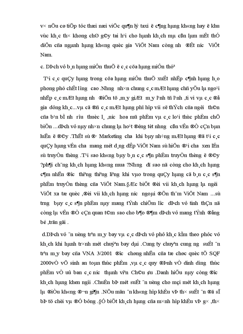 image for page Nâng cao chất lượng dịch vụ vận chuyển hành khách cho hãng Hàng không quốc gia Việt Nam VNA