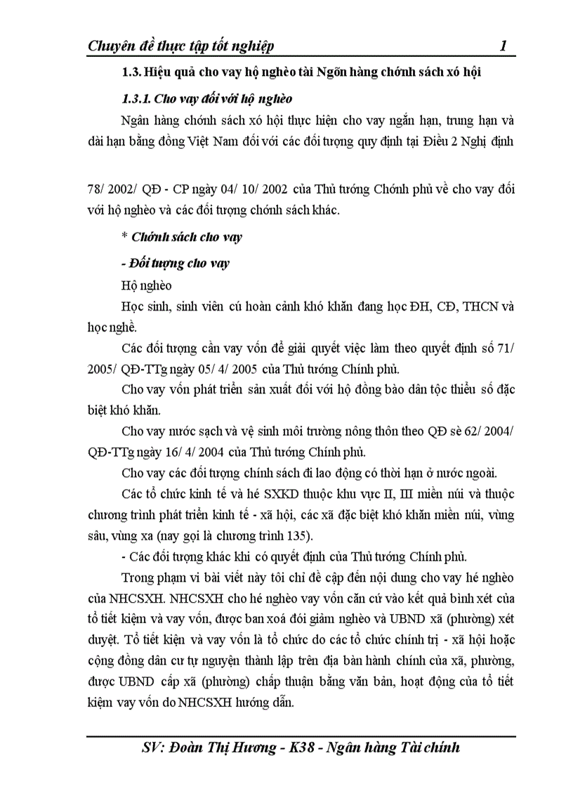 image for page Giải pháp nâng cao hiệu quả cho vay hộ nghèo tại Ngân hàng chính sách xã hội huyện Tân Lạc tỉnh Hoà Bình