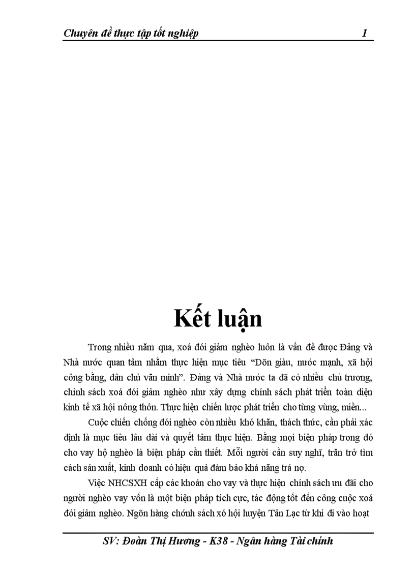 image for page Giải pháp nâng cao hiệu quả cho vay hộ nghèo tại Ngân hàng chính sách xã hội huyện Tân Lạc tỉnh Hoà Bình