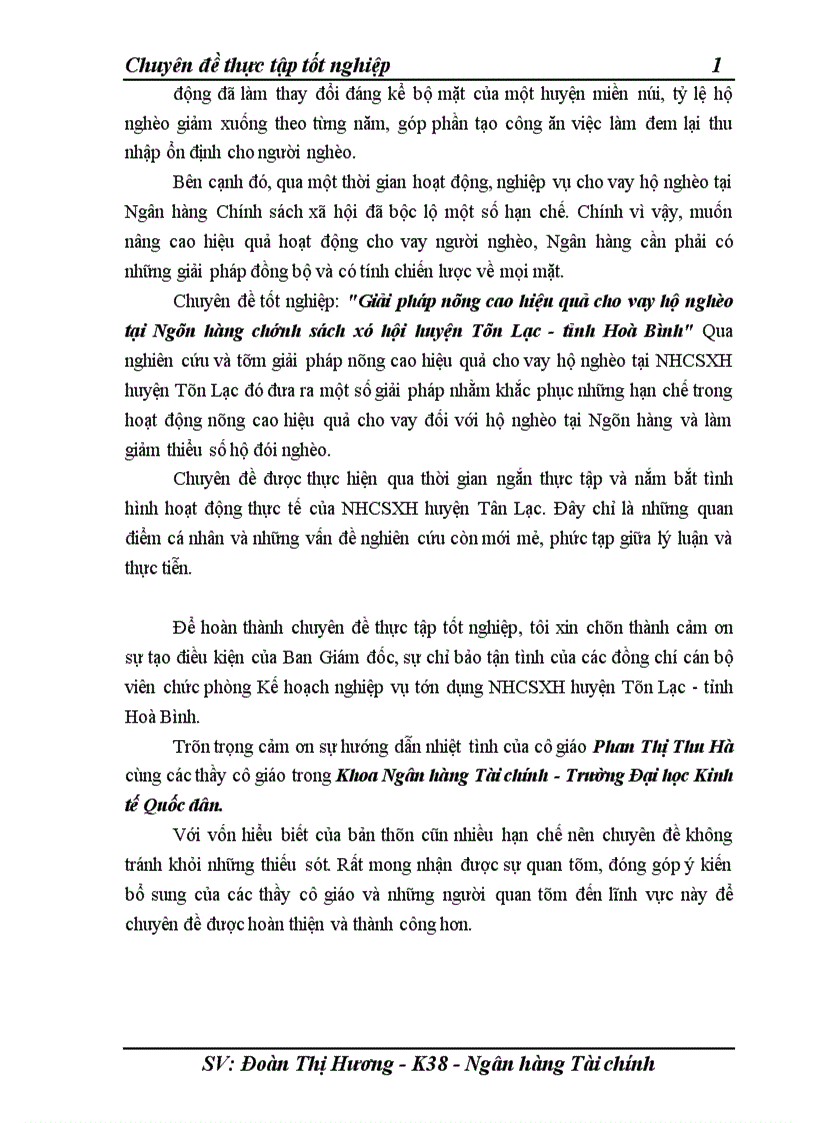 image for page Giải pháp nâng cao hiệu quả cho vay hộ nghèo tại Ngân hàng chính sách xã hội huyện Tân Lạc tỉnh Hoà Bình