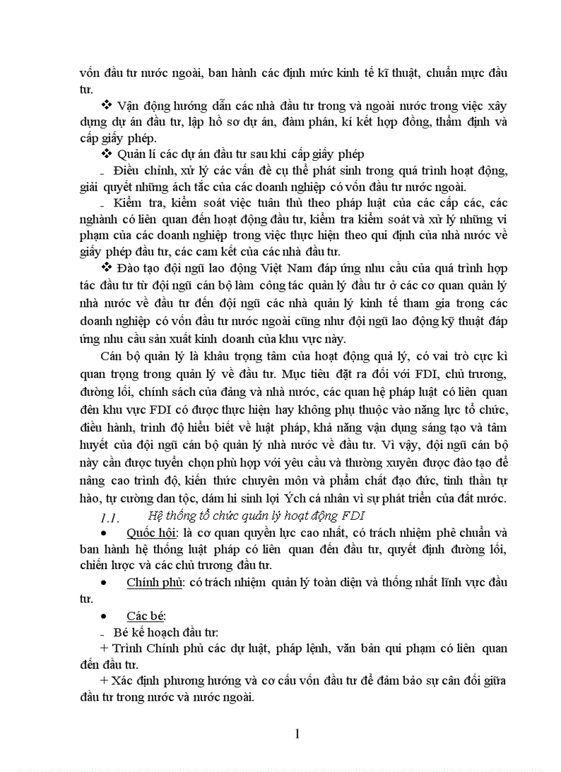 image for page Thực trạng về quản lý nhà nước đối với hoạt động đầu tư trực tiếp nước ngoài 1