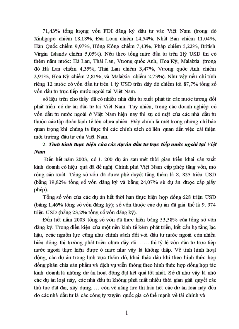 image for page Thực trạng về quản lý nhà nước đối với hoạt động đầu tư trực tiếp nước ngoài 1