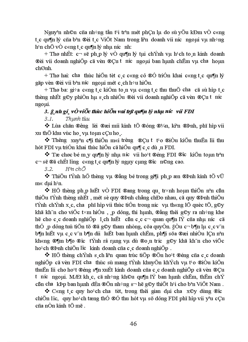 image for page Thực trạng về quản lý nhà nước đối với hoạt động đầu tư trực tiếp nước ngoài 1