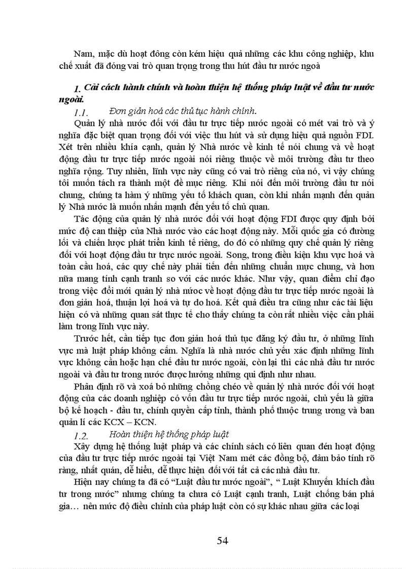 image for page Thực trạng về quản lý nhà nước đối với hoạt động đầu tư trực tiếp nước ngoài 1