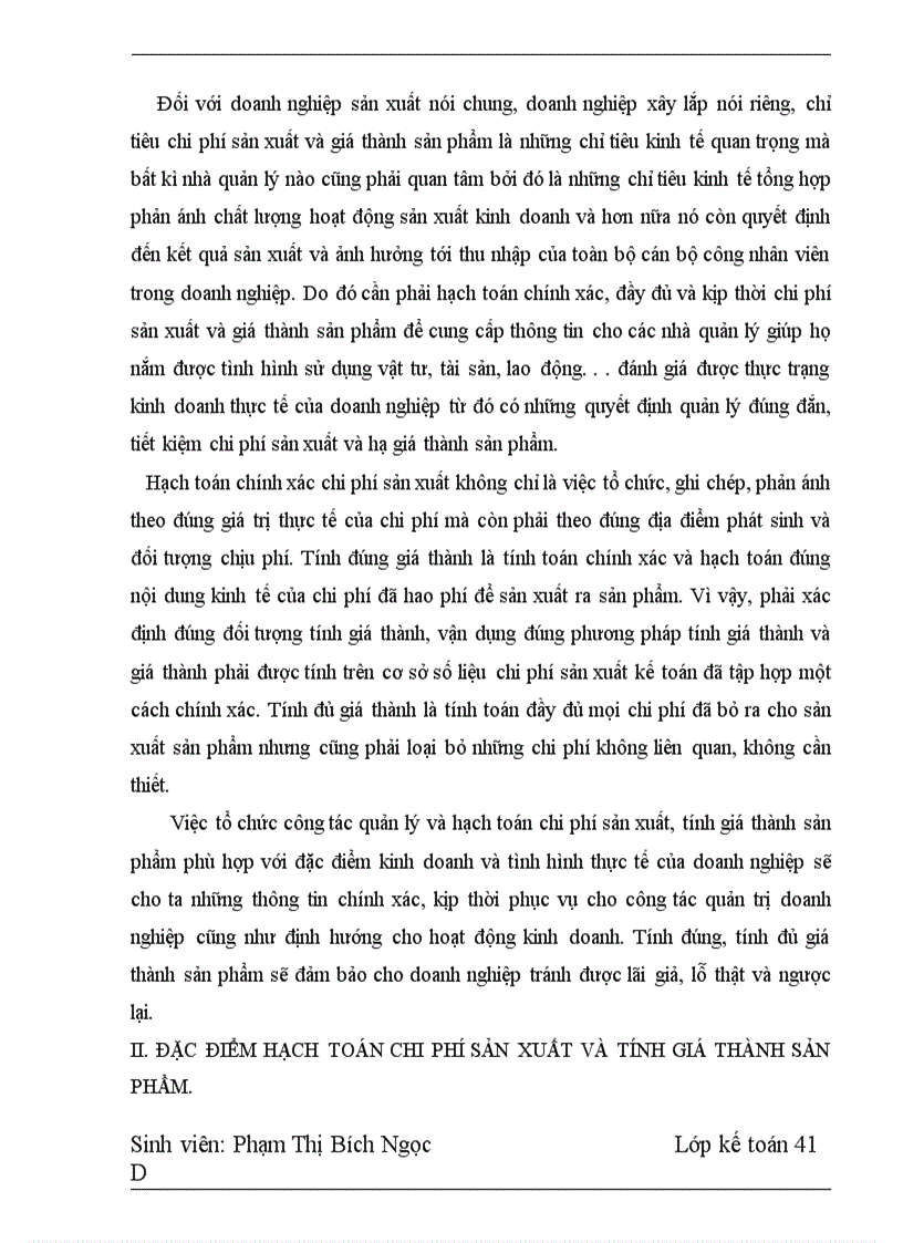 image for page Hoàn thiện hạch toán chi phí sản xuất tính giá thành sản phẩm và phương hướng nâng cao hiệu quả kinh doanh tại Công ty xây dựng 492 1
