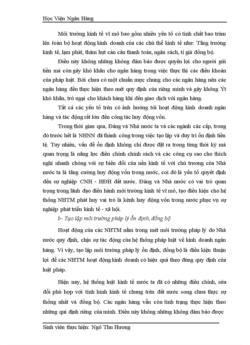image for page Công tác huy động vốn tại Sở giao dịch I Ngân hàng Công thương Việt Nam Thực trạng và giải pháp 1