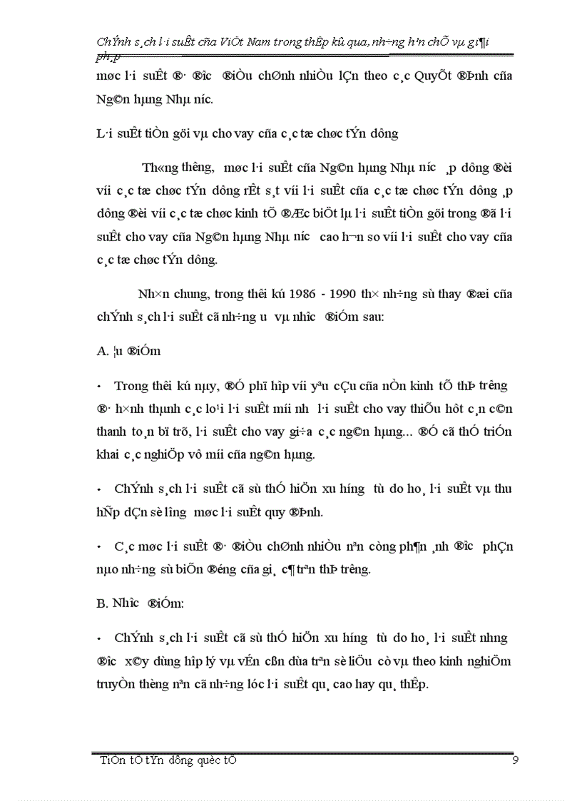 image for page Chính sách lãi suất của Việt Nam trong thập kỷ qua những hạn chế và giải pháp 1