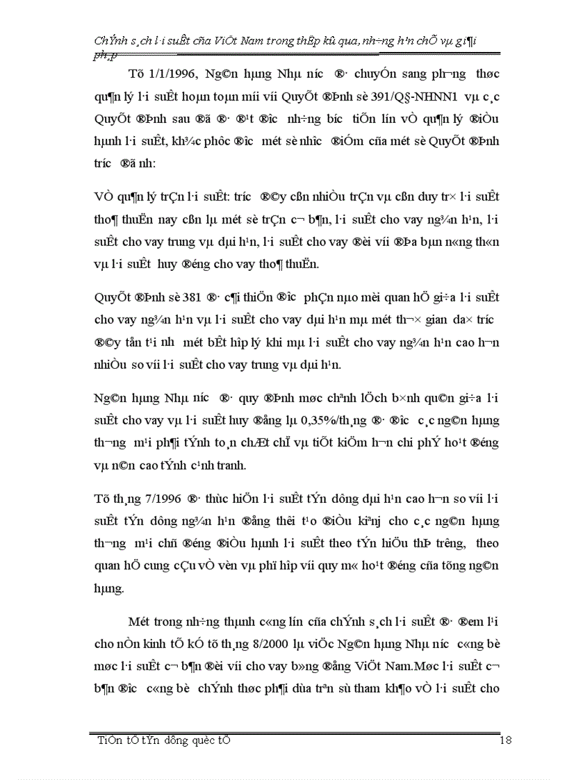 image for page Chính sách lãi suất của Việt Nam trong thập kỷ qua những hạn chế và giải pháp 1
