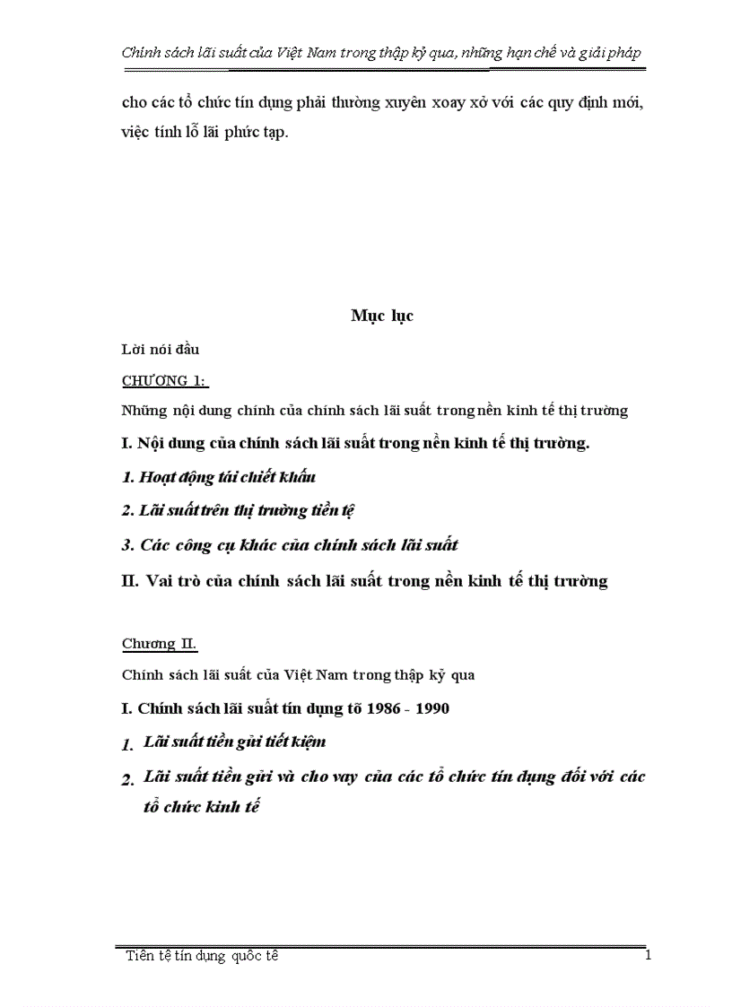 image for page Chính sách lãi suất của Việt Nam trong thập kỷ qua những hạn chế và giải pháp 1