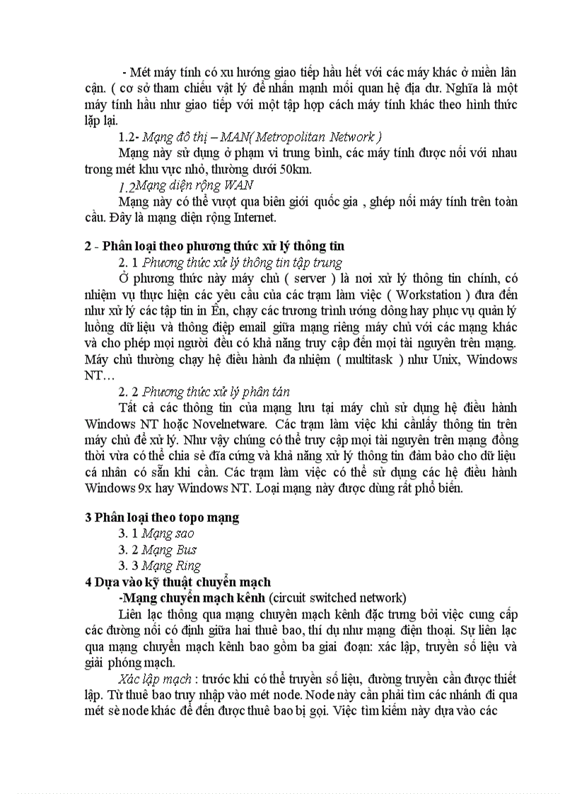 image for page Tổng quan về mạng máy tính