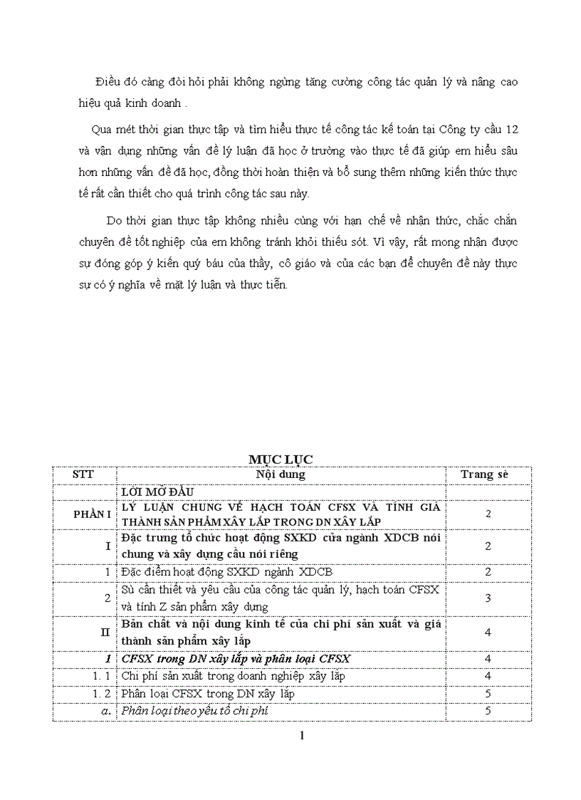 image for page Hạch toán chi phí sản xuất và tính giá thành sản phẩm xây dựng tại Công ty Cầu 12