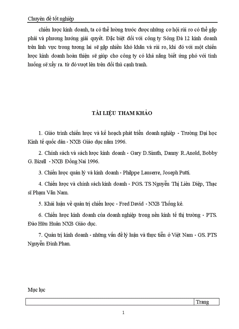 image for page Một số biện pháp chủ yếu nhằm góp phần hoàn thiện quá trình xây dựng chiến lược kinh doanh ở Công ty Xây lắp Vật tư Vận tải Sông Đà 12 1