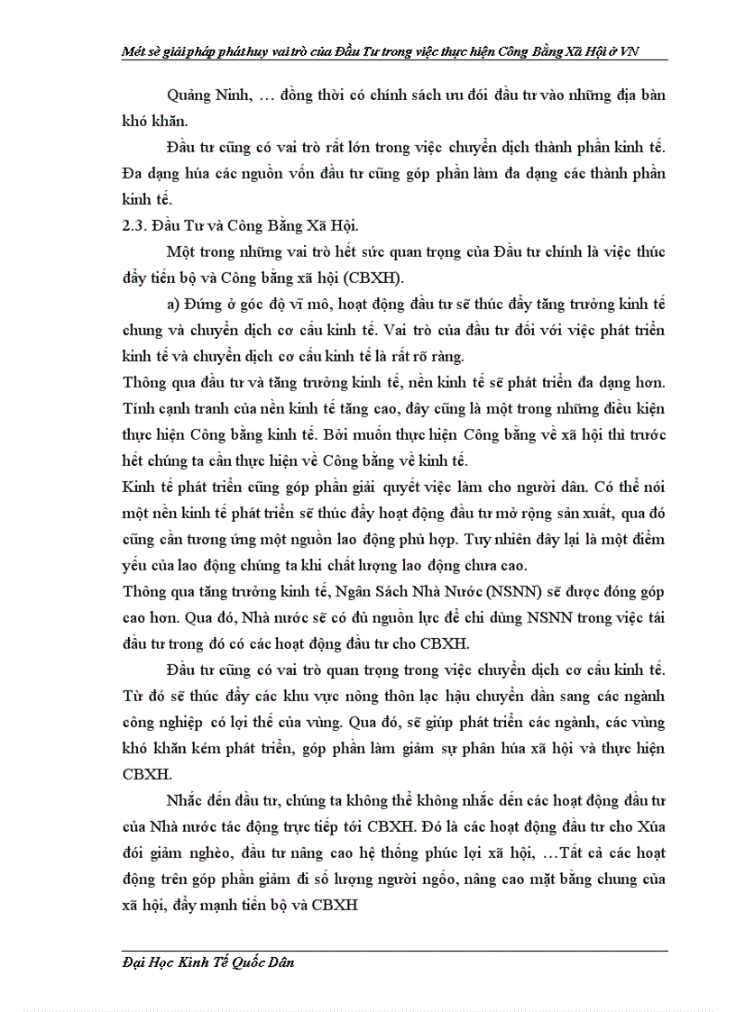 image for page Một số giải pháp phát huy vai trò của đầu tư trong việc thực hiện công bằng xã hội ở Việt Nam 1