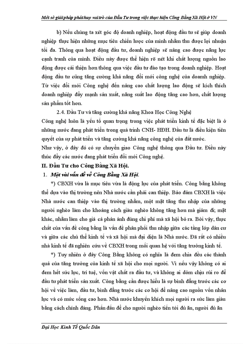 image for page Một số giải pháp phát huy vai trò của đầu tư trong việc thực hiện công bằng xã hội ở Việt Nam 1