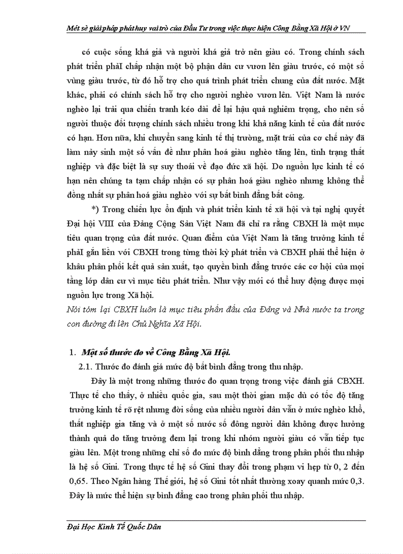 image for page Một số giải pháp phát huy vai trò của đầu tư trong việc thực hiện công bằng xã hội ở Việt Nam 1