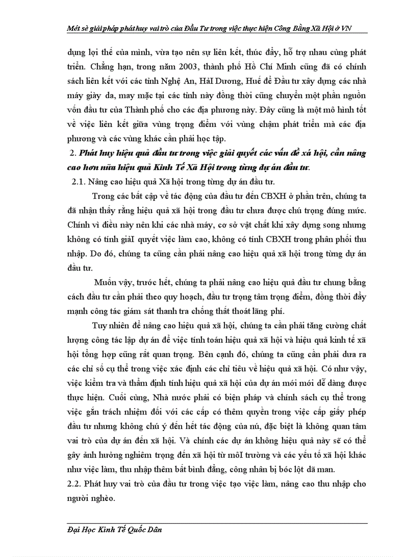 image for page Một số giải pháp phát huy vai trò của đầu tư trong việc thực hiện công bằng xã hội ở Việt Nam 1