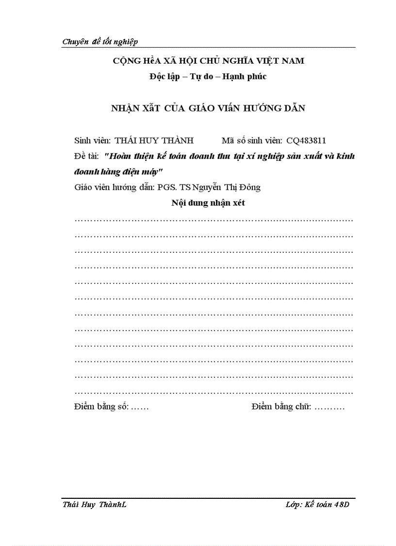 image for page Hoàn thiện kế toán doanh thu tại xí nghiệp sản xuất và kinh doanh hàng điện máy 1