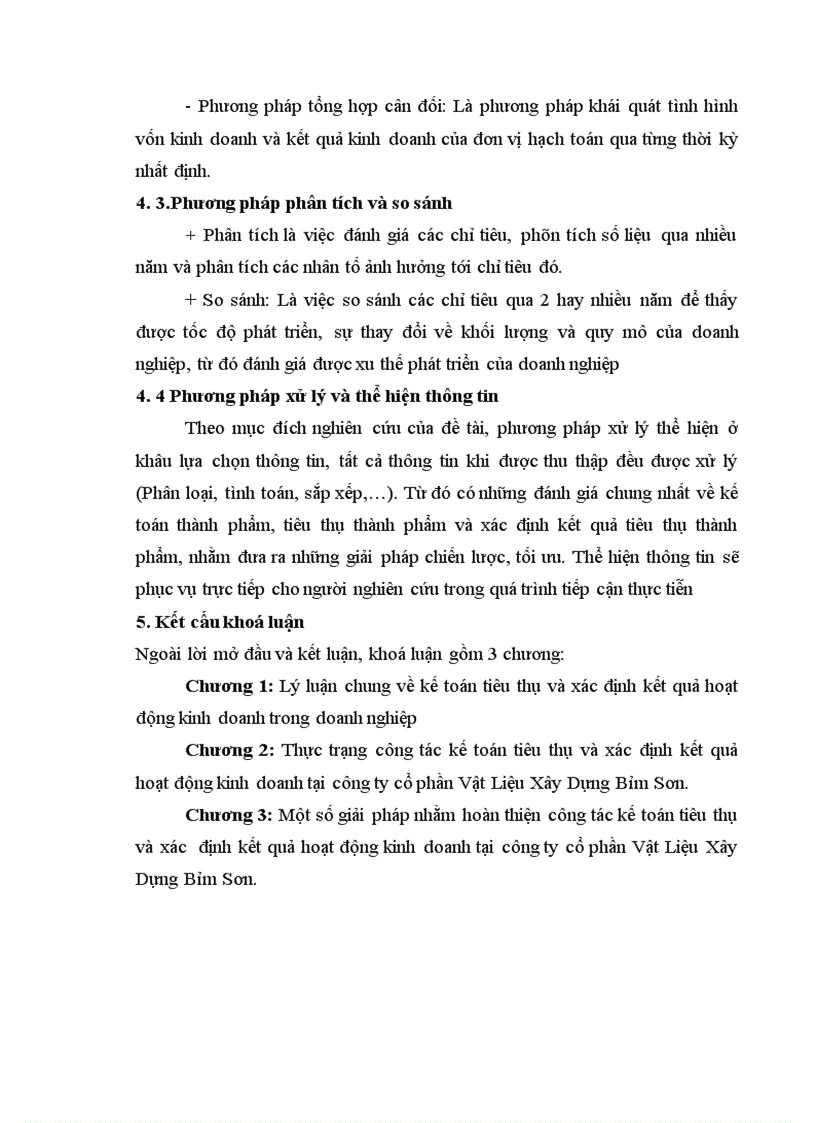 image for page Kế toán tiêu thụ và xác định kết quả kinh doanh tại Công ty cổ phần Vật Liệu Xây Dựng Bỉm Sơn