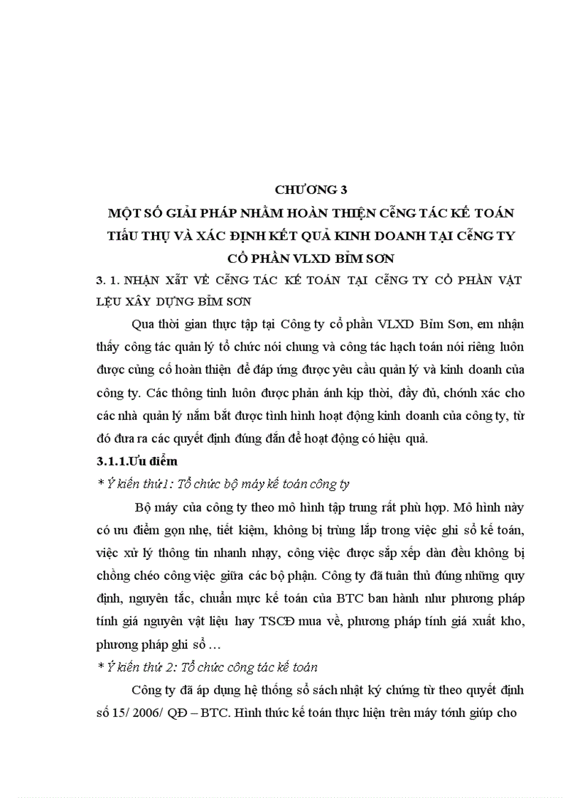 image for page Kế toán tiêu thụ và xác định kết quả kinh doanh tại Công ty cổ phần Vật Liệu Xây Dựng Bỉm Sơn