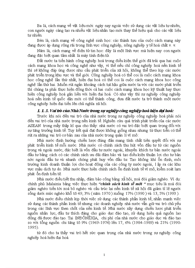 image for page Vai trò của Nhà Nước trong sự nghiệp công nghiệp hoá hiện đại hoá ở nước ta hiện nay 1