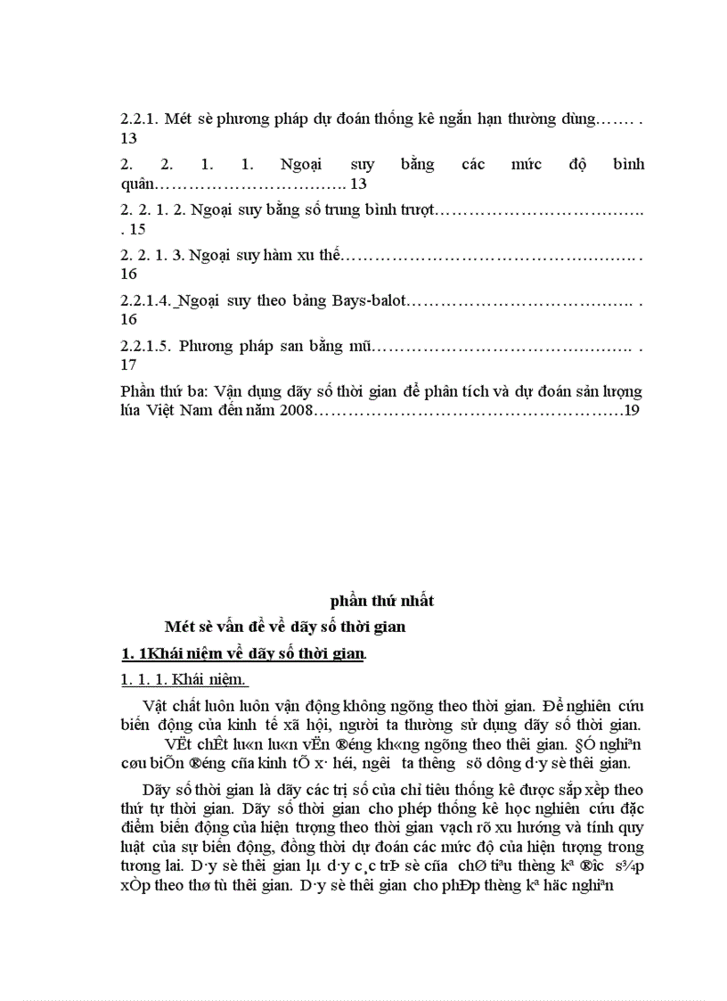 image for page Vận dụng phương pháp dãy số thời gian phân tích và dự đoán sản lượng lúa việt nam đến năm 2008