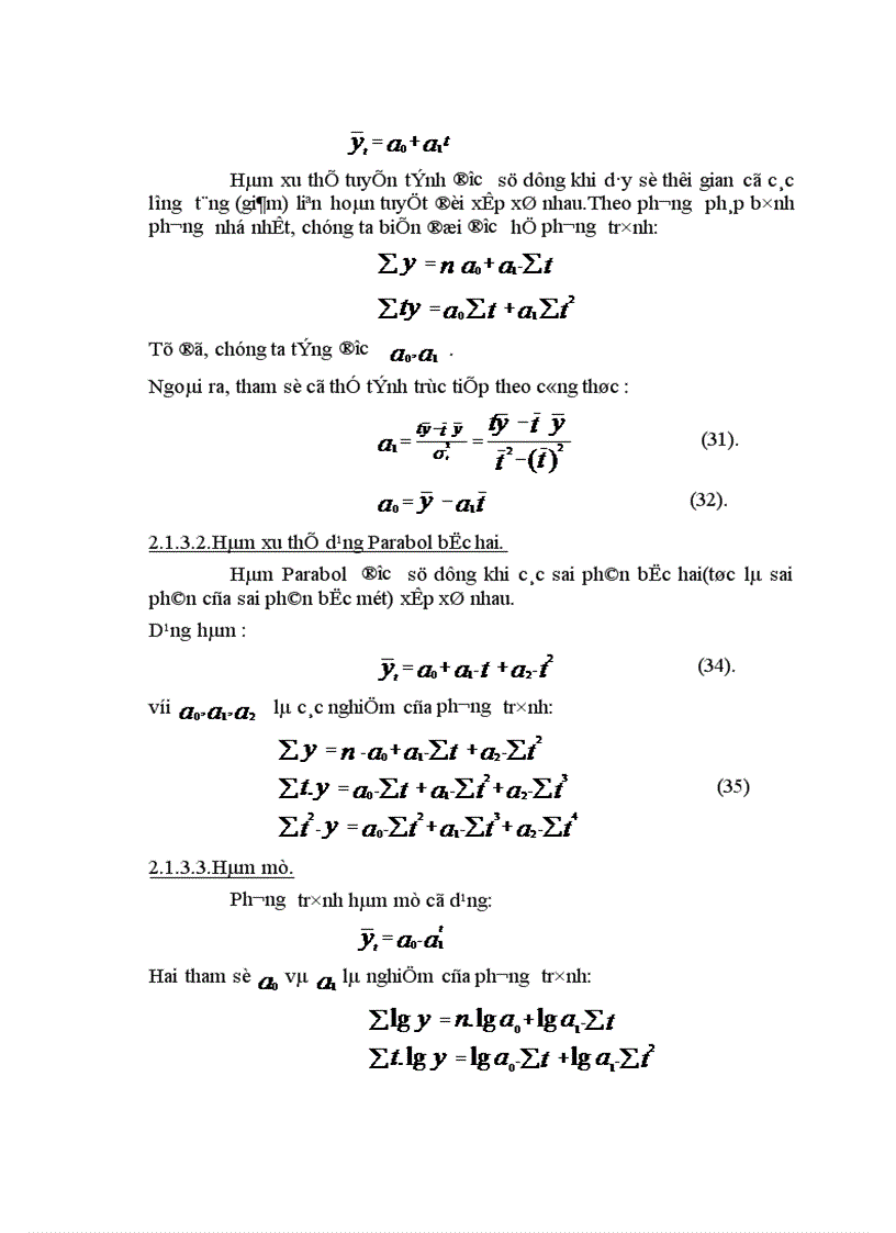 image for page Vận dụng phương pháp dãy số thời gian phân tích và dự đoán sản lượng lúa việt nam đến năm 2008