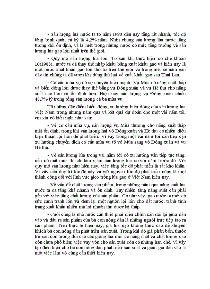 image for page Vận dụng phương pháp dãy số thời gian phân tích và dự đoán sản lượng lúa việt nam đến năm 2008