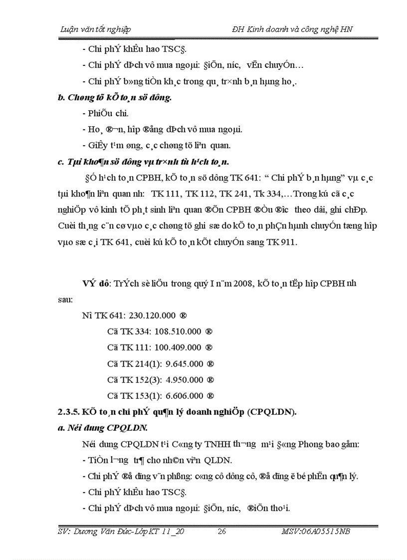 image for page Kế toán bán hàng và xác định kết quả bán hàng tại Công ty TNHH thương mại Đông Phong