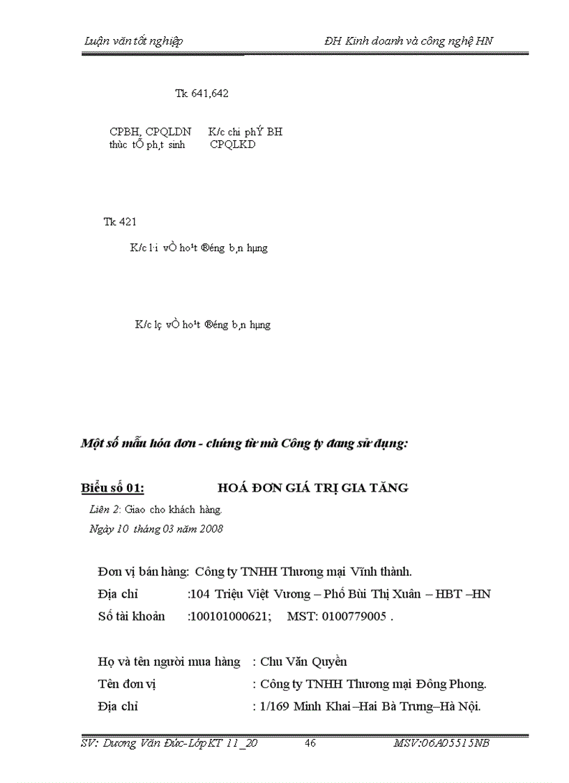 image for page Kế toán bán hàng và xác định kết quả bán hàng tại Công ty TNHH thương mại Đông Phong