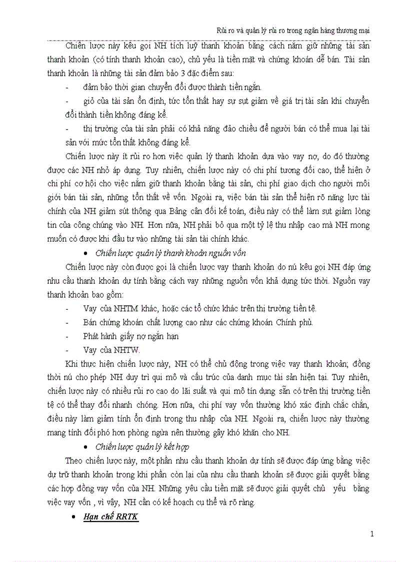 image for page Rủi ro và quản lý rủi ro trong ngân hàng thương mại 1