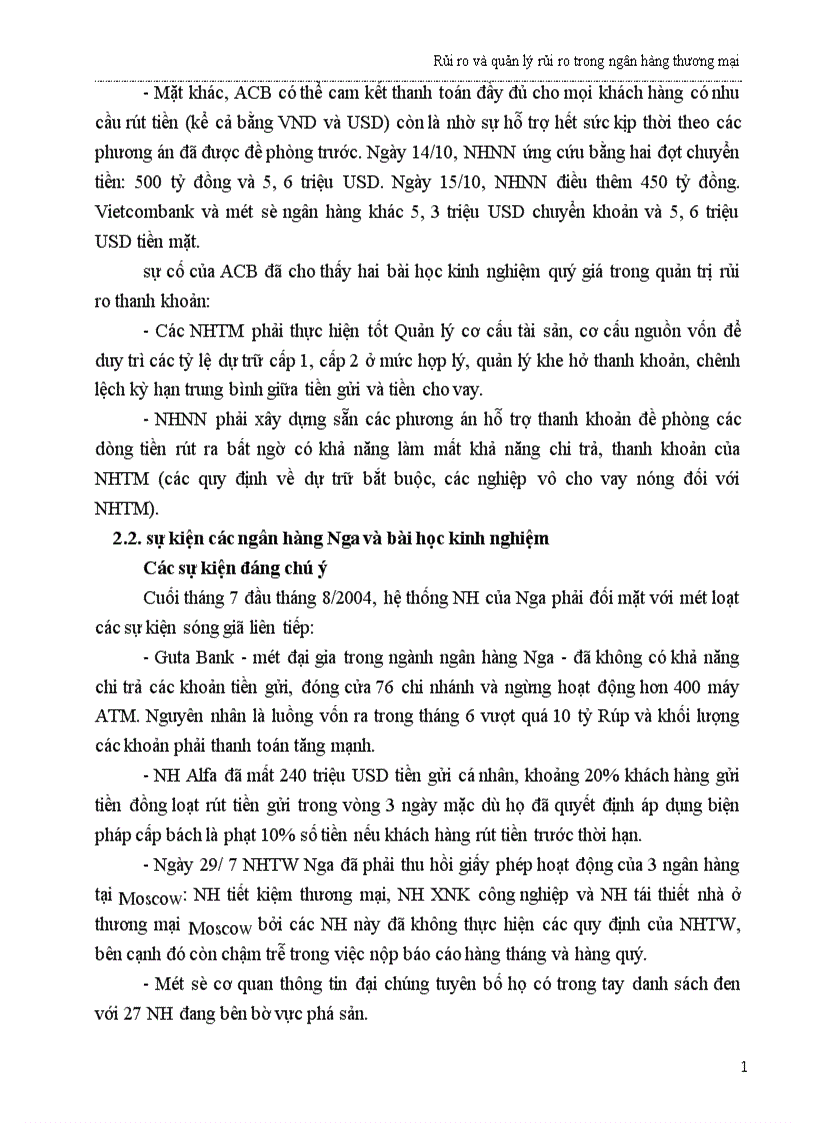 image for page Rủi ro và quản lý rủi ro trong ngân hàng thương mại 1