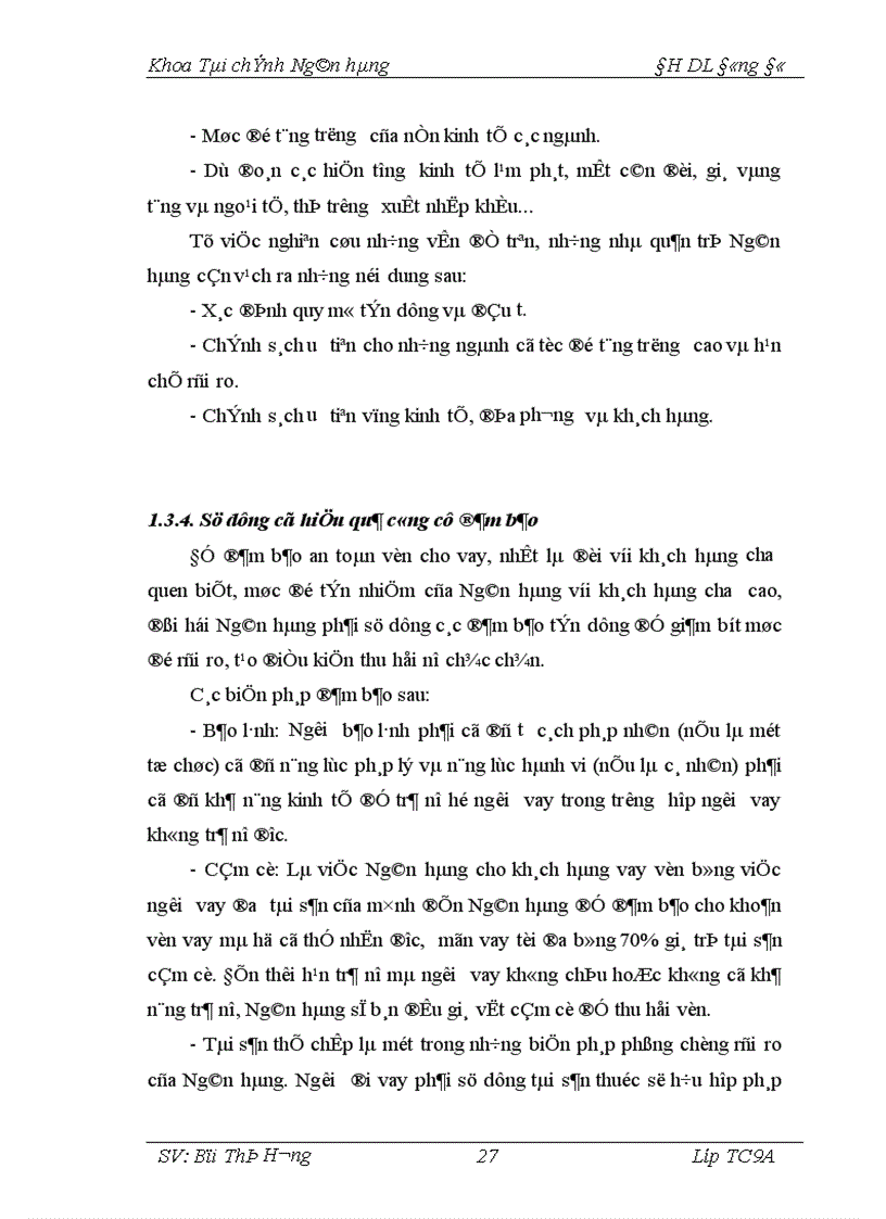 image for page Giải pháp phòng ngừa hạn chế rủi ro trong hoạt động tín dụng tại Chi nhánh Ngân hàng Nông nghiệp và Phát triển nông thôn Láng Hạ 1