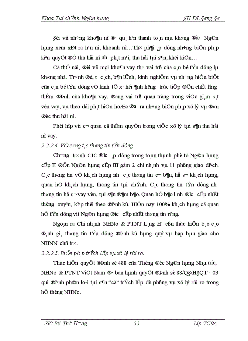 image for page Giải pháp phòng ngừa hạn chế rủi ro trong hoạt động tín dụng tại Chi nhánh Ngân hàng Nông nghiệp và Phát triển nông thôn Láng Hạ 1