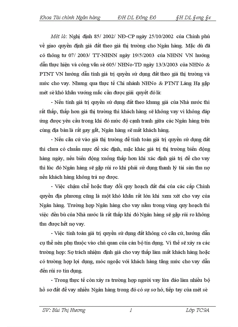 image for page Giải pháp phòng ngừa hạn chế rủi ro trong hoạt động tín dụng tại Chi nhánh Ngân hàng Nông nghiệp và Phát triển nông thôn Láng Hạ 1