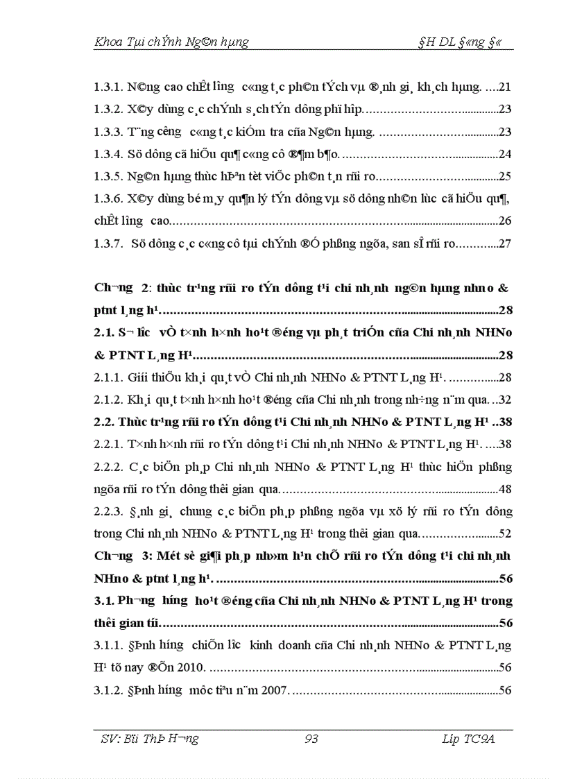 image for page Giải pháp phòng ngừa hạn chế rủi ro trong hoạt động tín dụng tại Chi nhánh Ngân hàng Nông nghiệp và Phát triển nông thôn Láng Hạ 1
