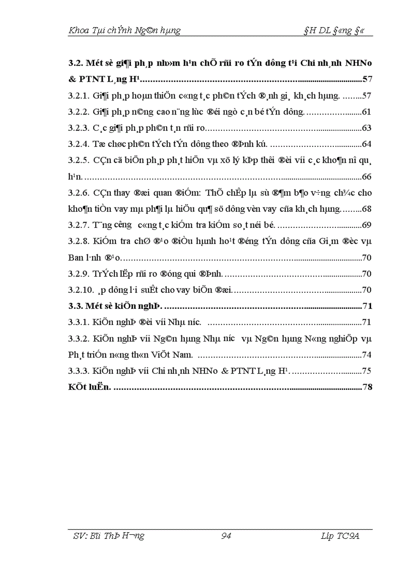 image for page Giải pháp phòng ngừa hạn chế rủi ro trong hoạt động tín dụng tại Chi nhánh Ngân hàng Nông nghiệp và Phát triển nông thôn Láng Hạ 1