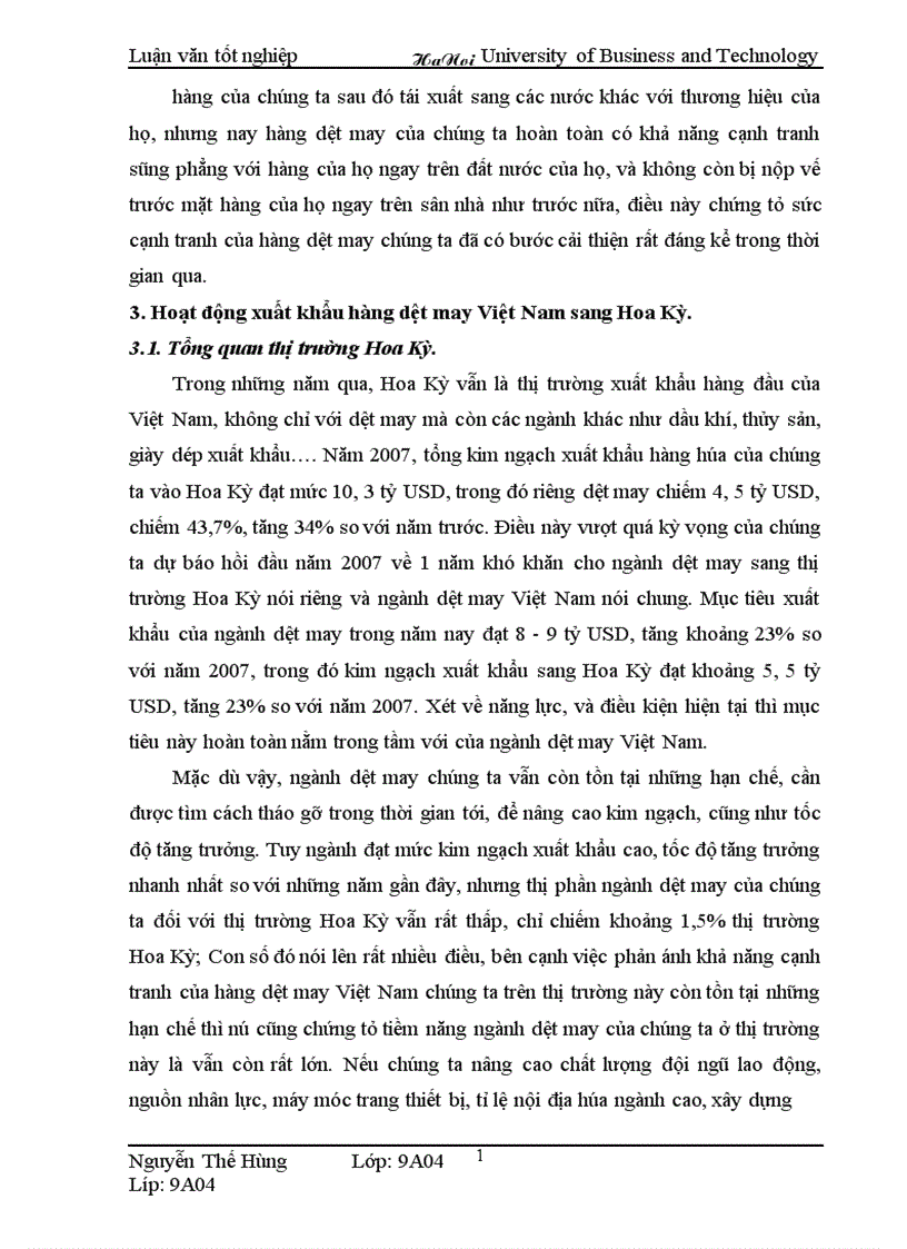 image for page Thúc đẩy quá trình xuất khẩu hàng dệt may Việt Nam sang thị trường Hoa Kỳ