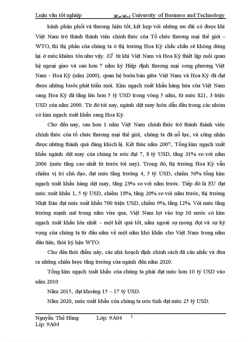 image for page Thúc đẩy quá trình xuất khẩu hàng dệt may Việt Nam sang thị trường Hoa Kỳ