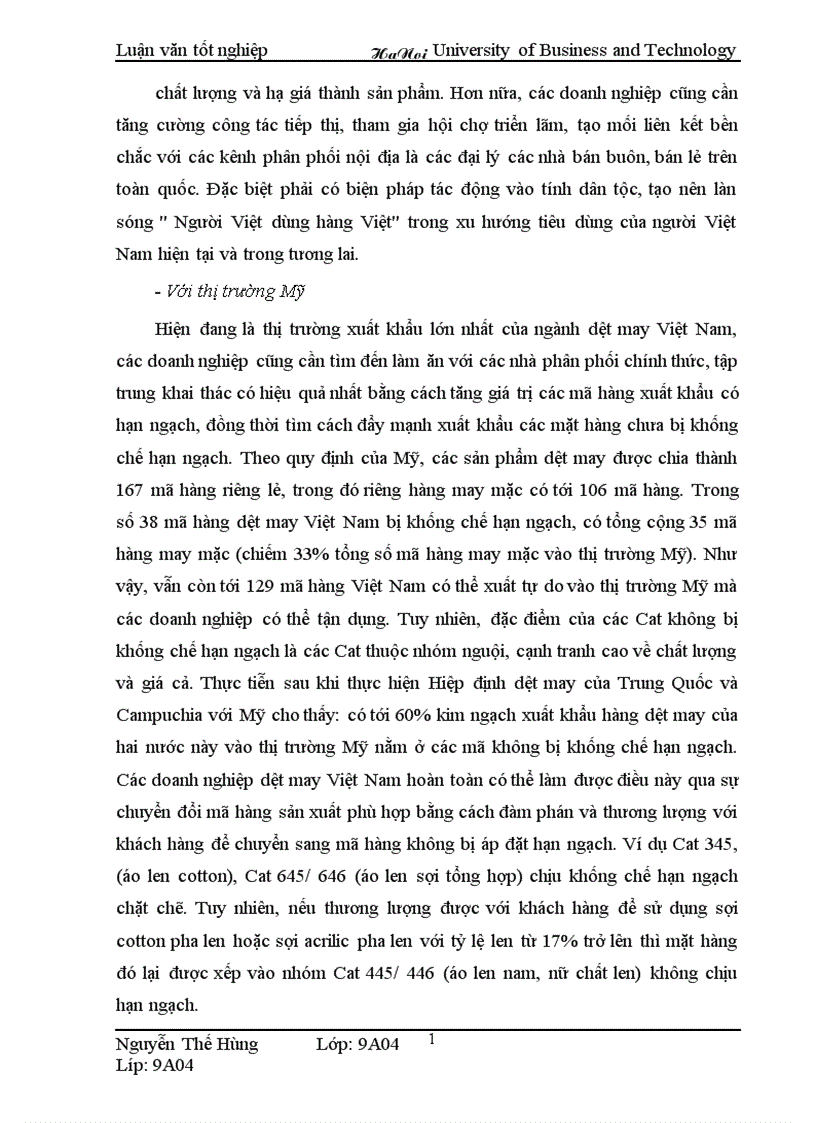 image for page Thúc đẩy quá trình xuất khẩu hàng dệt may Việt Nam sang thị trường Hoa Kỳ